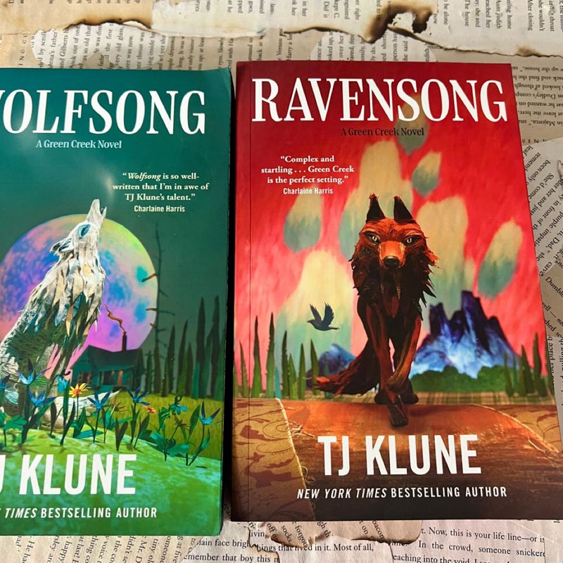 TJ Klune Wolfsong and Ravensong special edition sprayed edges