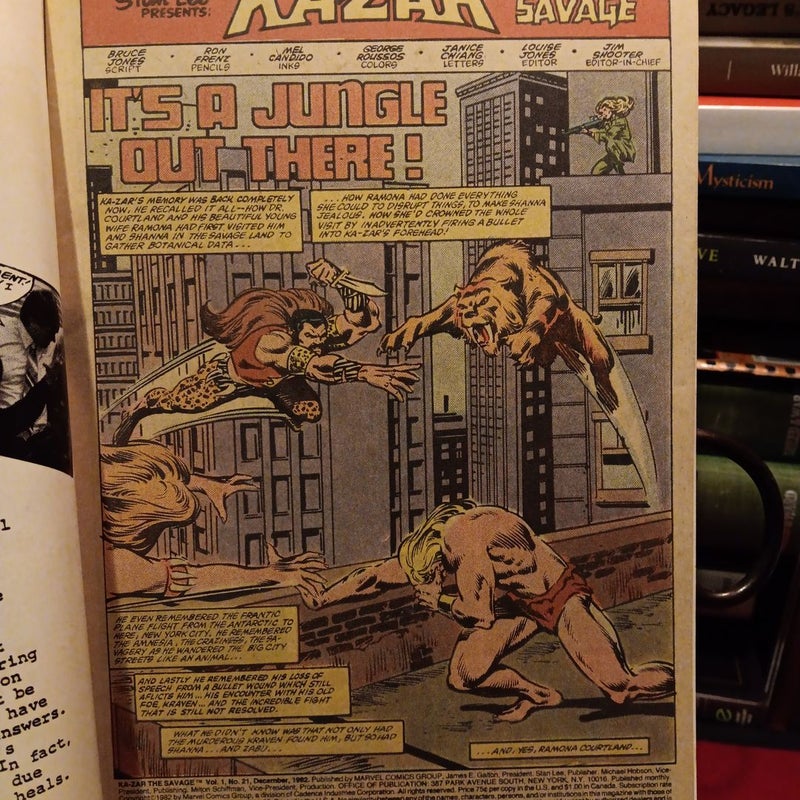 KA-ZAR The Savage #21 1982