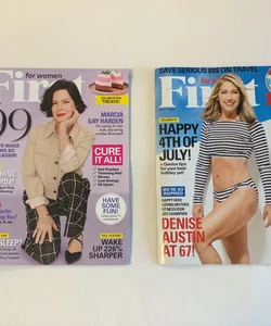 First For Women “Marcia Gay Harden & Denise Austin” Issues June/July 2024 Magazines 