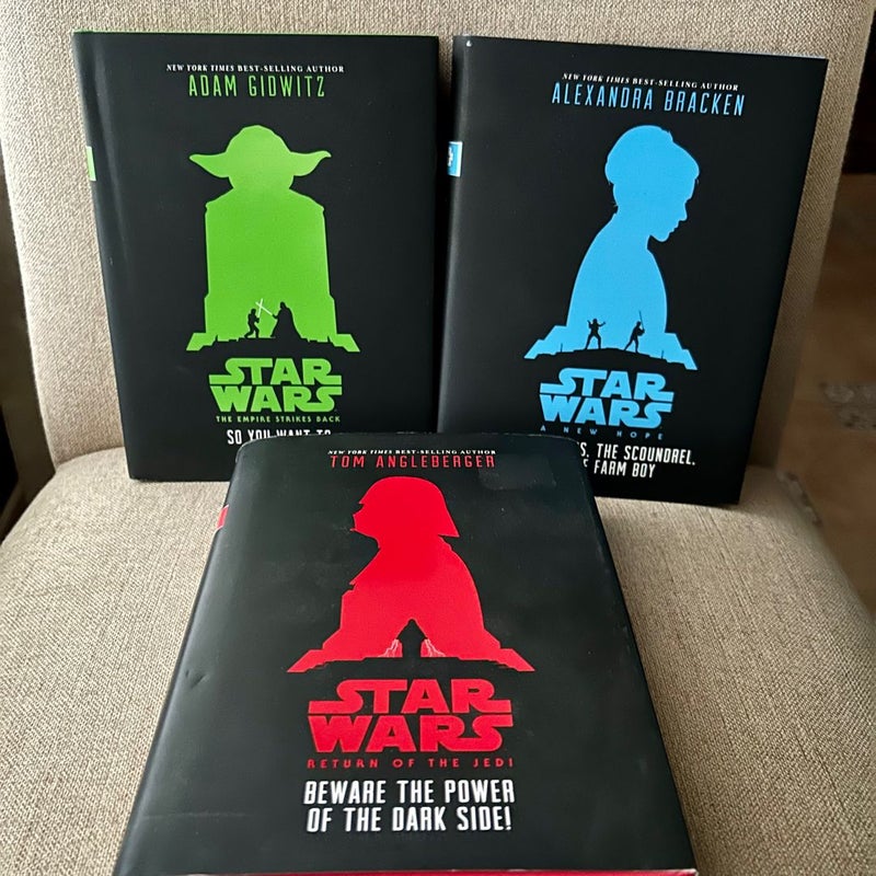 Star Wars Trilogy Illustrated Edition Book Set (1st Print Editions; Hardcover)