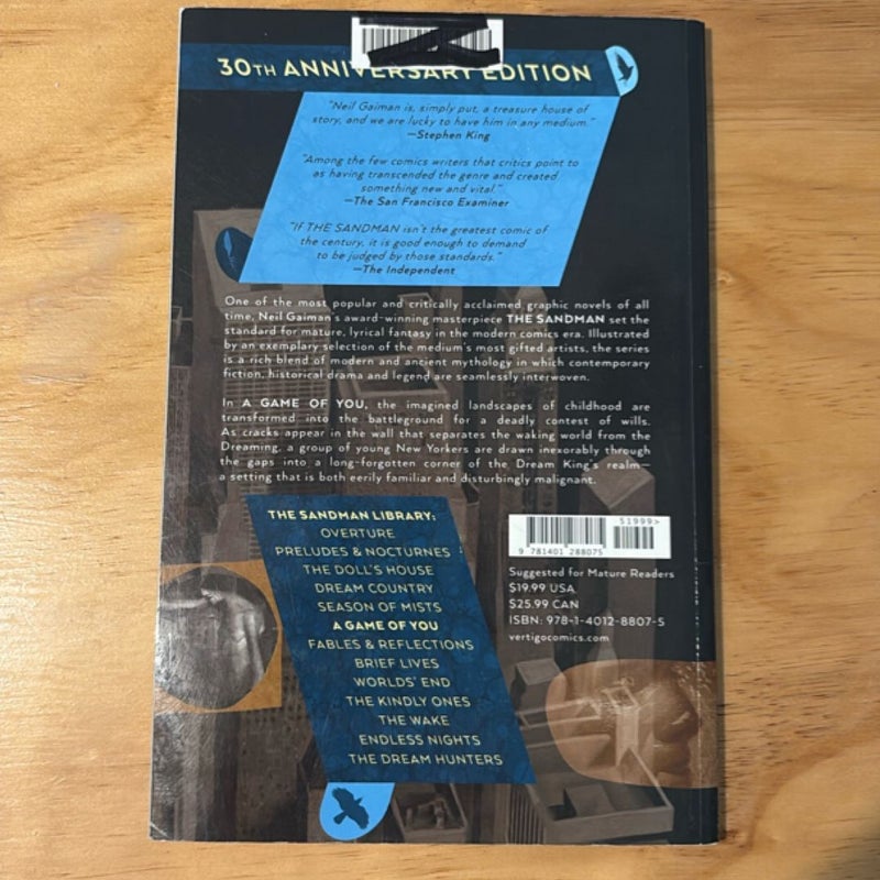 The Sandman Vol. 5: a Game of You 30th Anniversary Edition