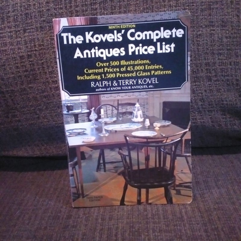 Kovels Antiques Price List