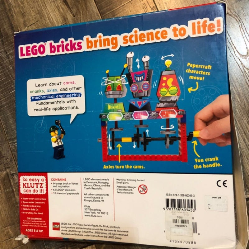 (NEW) Klutz LEGO Gear Bots - 8 Machines to Build & Learn!