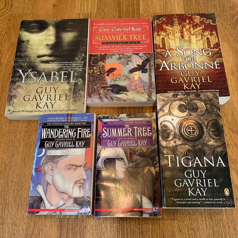 LOT OF 6 Guy Gavriel Kay novels