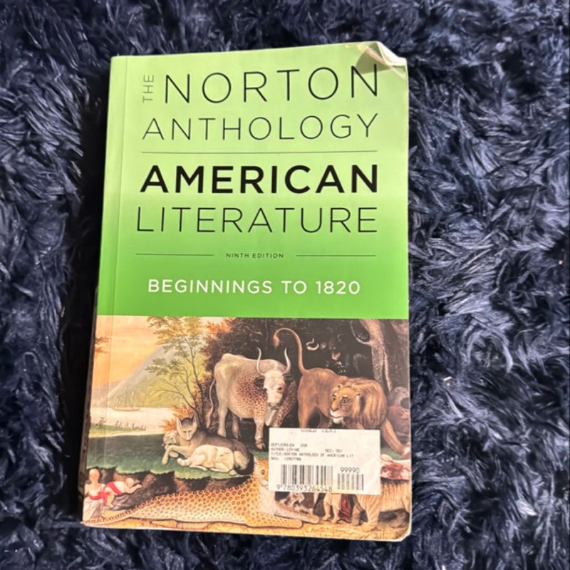 The Norton Anthology of American Literature (Ninth Edition) (Vol. A)