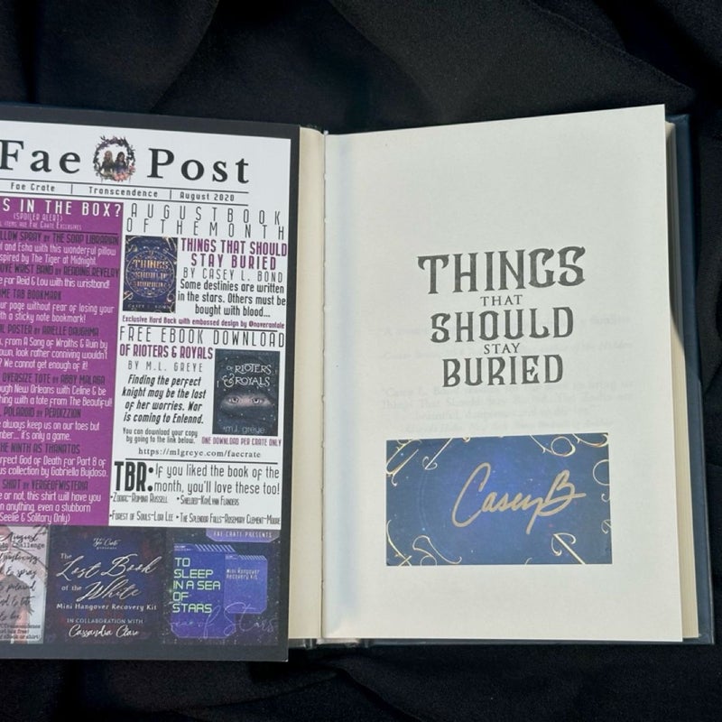 Things That Should Stay Buried (Fae Crate Exclusive Edition)