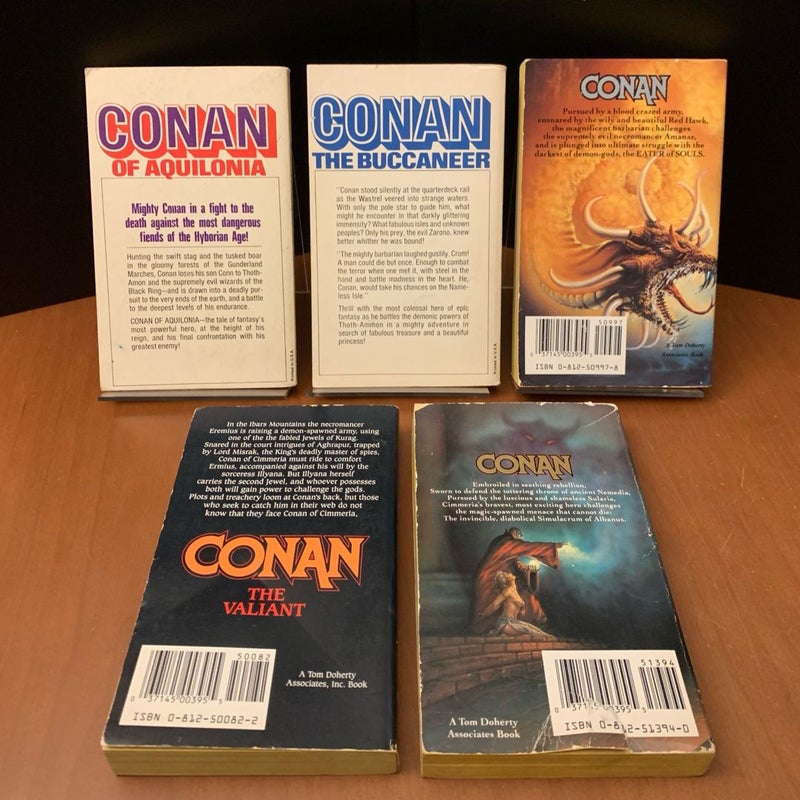 Vintage Conan Collection: Conan of Aquilonia, Conan the Buccaneer, Conan the Invincible, Conan the Valiant, Conan the Defender, Conan the Bold, Conan of the Red Brotherhood, Conan the Outcast, Conan the Triumphant, Conan and the Gods of the Mountains