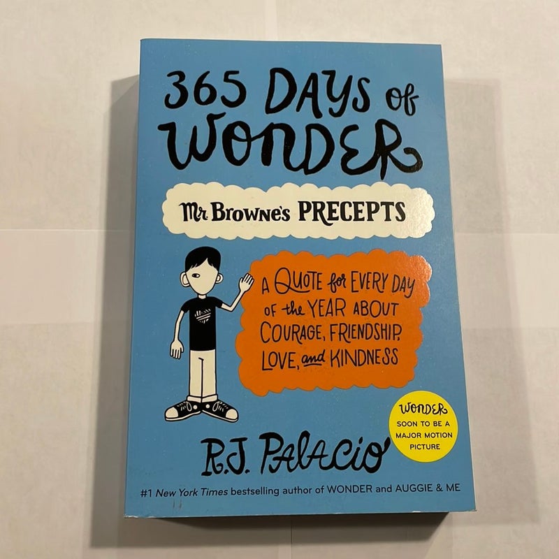 Wonder Series 3 Books Set (Wonder, Auggie & Me: Three Wonder Stories, 365  Days of Wonder: Mr. Browne's Precepts): R.J. Palacio: : Books
