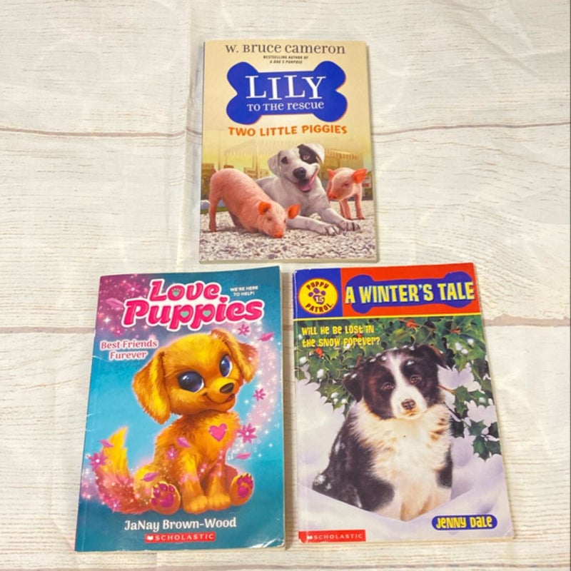 3 Book Bundle - Puppy Theme Chapter Books