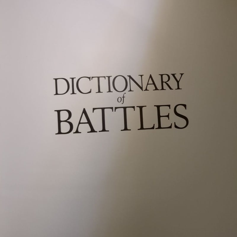 The Dictionary of Battles