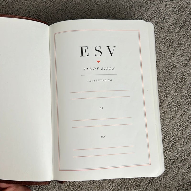 ESV Study Bible (TruTone, Natural Brown)