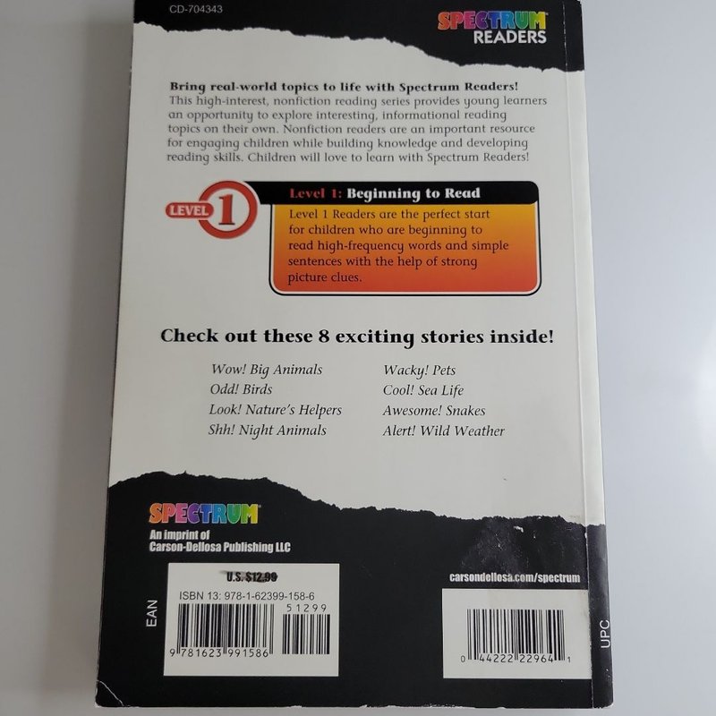 Awesome! Reader, Ages 3 - 6