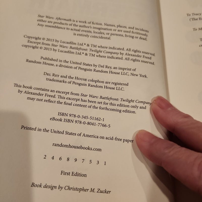 Aftermath: Star Wars First Edition