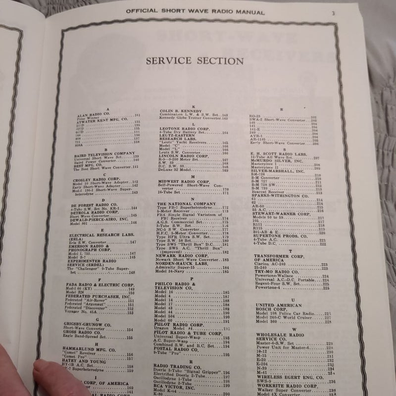 1934 Shortwave Radio Manual