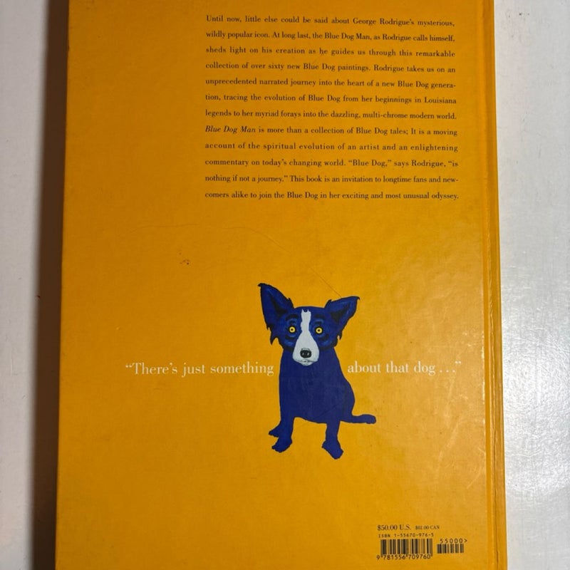 Blue Dog Man HC 1st Edition 1st Printing by George Rodrigue 1999 Very Good Cond.