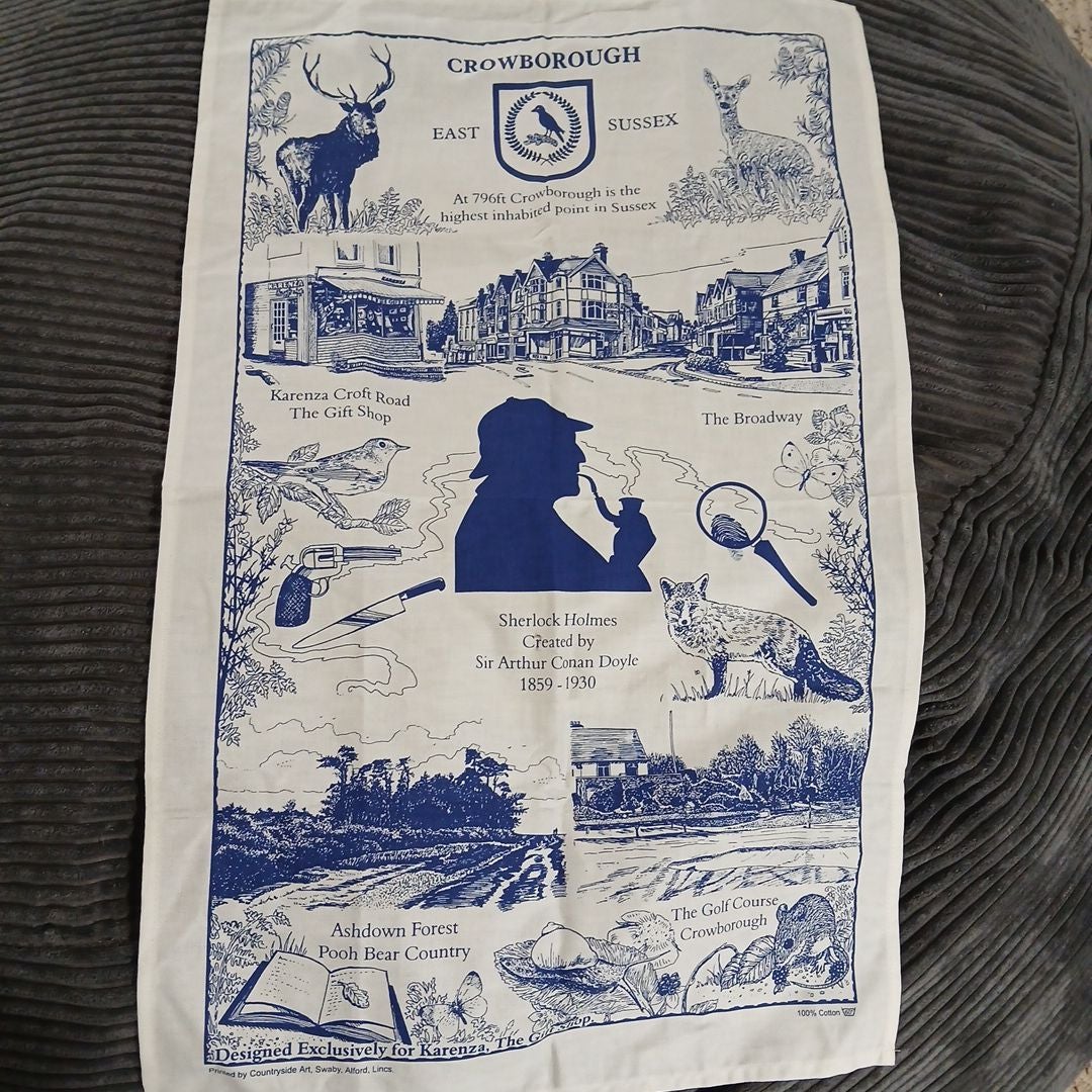 Sherlock Holmes tea towel