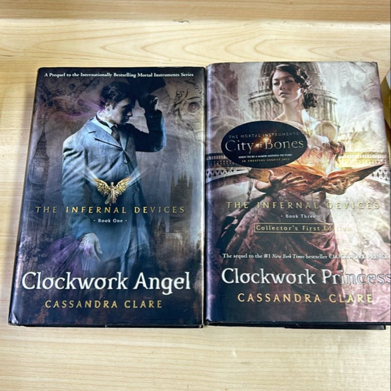 Clockwork Angel & Clockwork Princess 2 Hardcover bundle