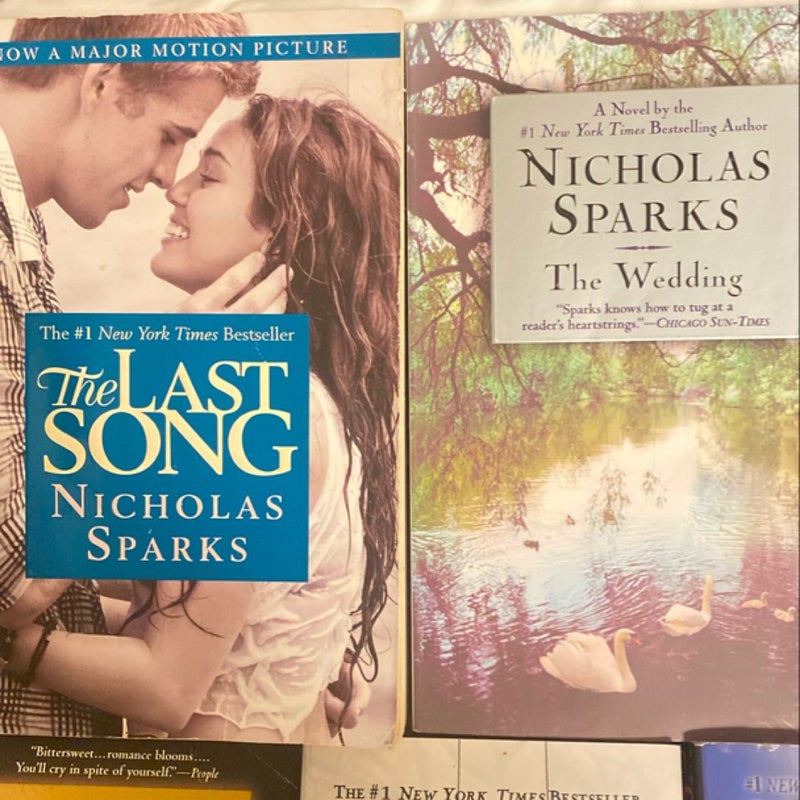 7 Nicholas Sparks Books ✨