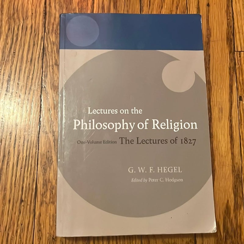 Hegel:Lectures on the Philosophy of Religion