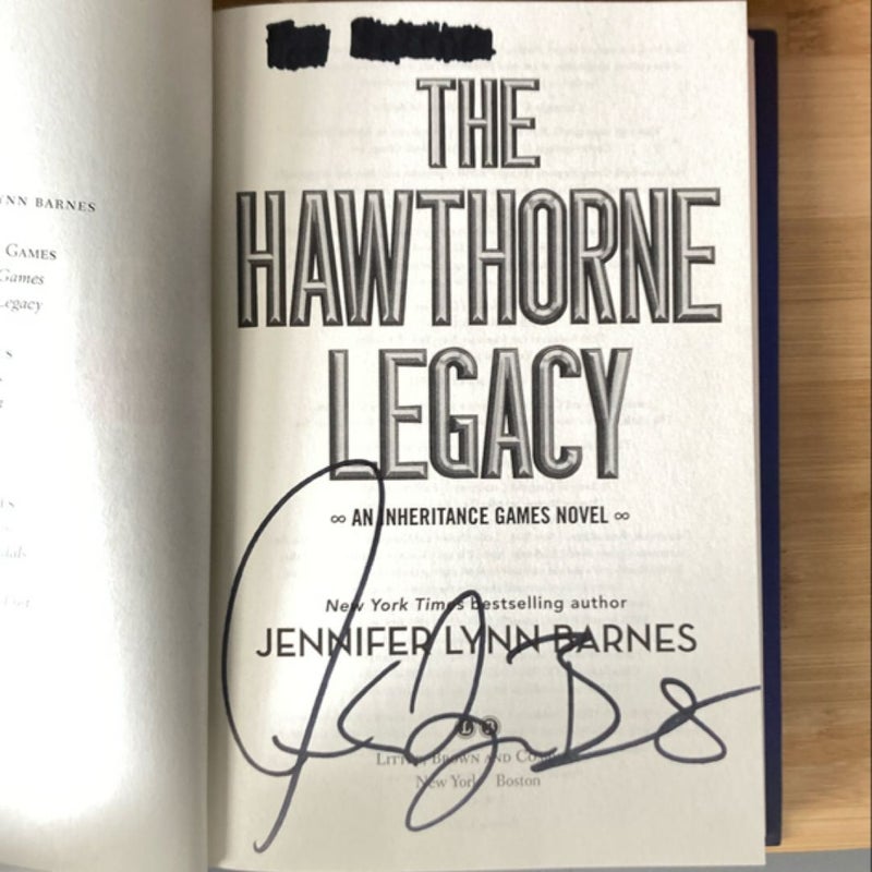 The Hawthorne Legacy (SIGNED COPY)