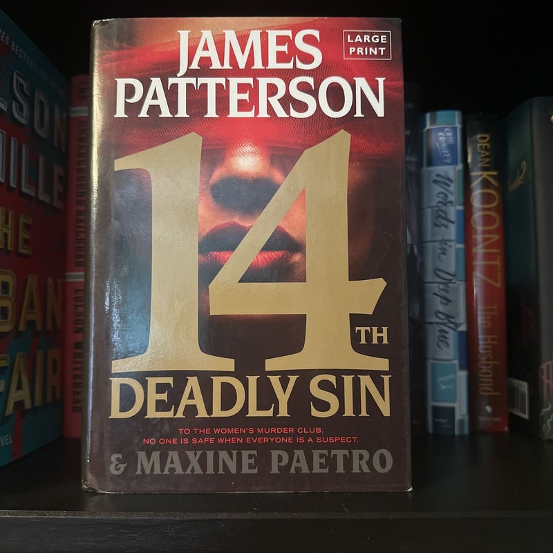 14th Deadly Sin (Large Print) 📖