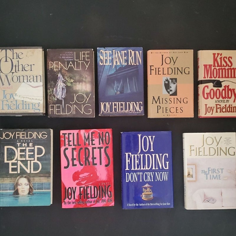 9 Joy Fielding Hardback Thrillers Suspense Books