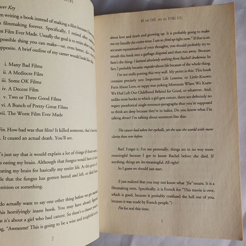 Me and Earl and the Dying Girl (Movie Tie-In Edition)