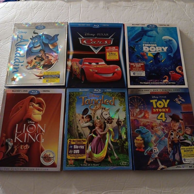 Disney Blu-Ray Lot of 6