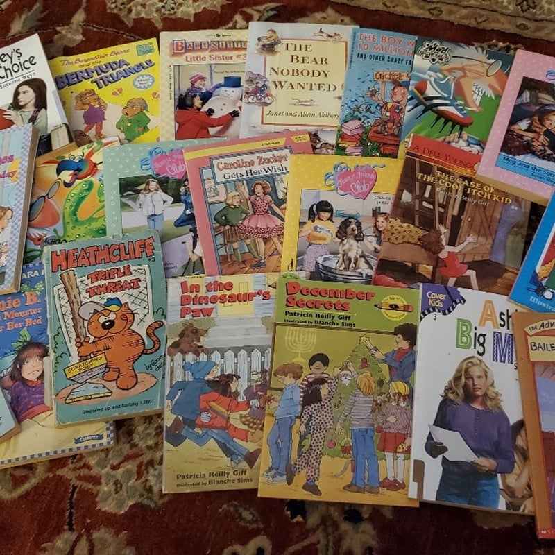 Lot of 21 vintage childrens chapter books