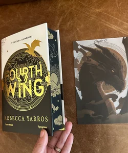 Fourth wing french special edition signed with art