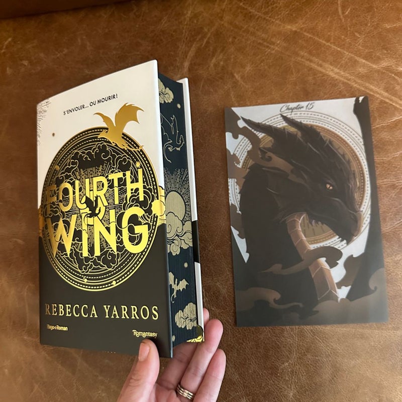 Fourth wing french special edition signed with art