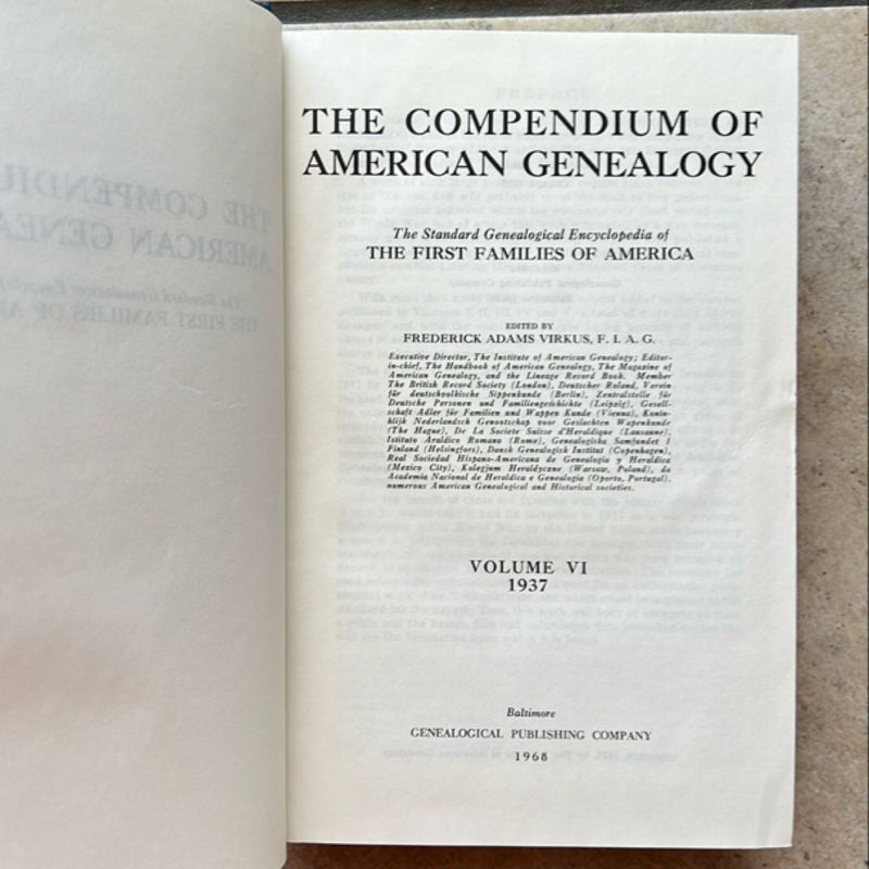 The Compendium of American Geneaology (1968)