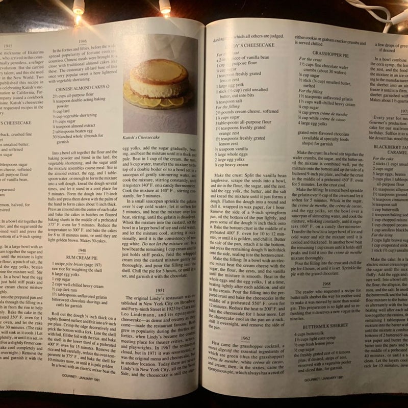Vintage Gourmet Magazine Lot of 8 Decadent Step by Step Recipes Meals Baking 