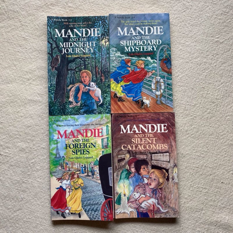 Mandie and the Midnight Journey, Shipboard Mystery, Foreign Spies, & Silent Catacombs 