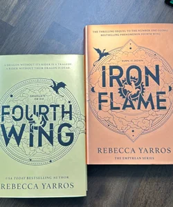 Fourth Wing & Iron Flame fairyloot special editions 