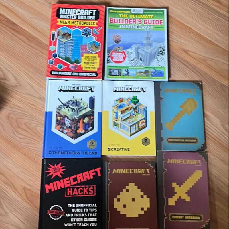 Minecraft book lot 