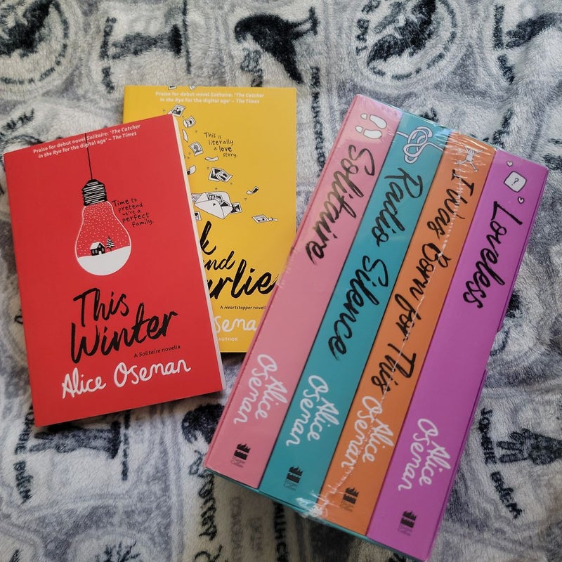 Alice Oseman Four-Book Collection Box Set (Solitaire, Radio Silence, I Was  Born for This, Loveless) by Alice Oseman, Paperback