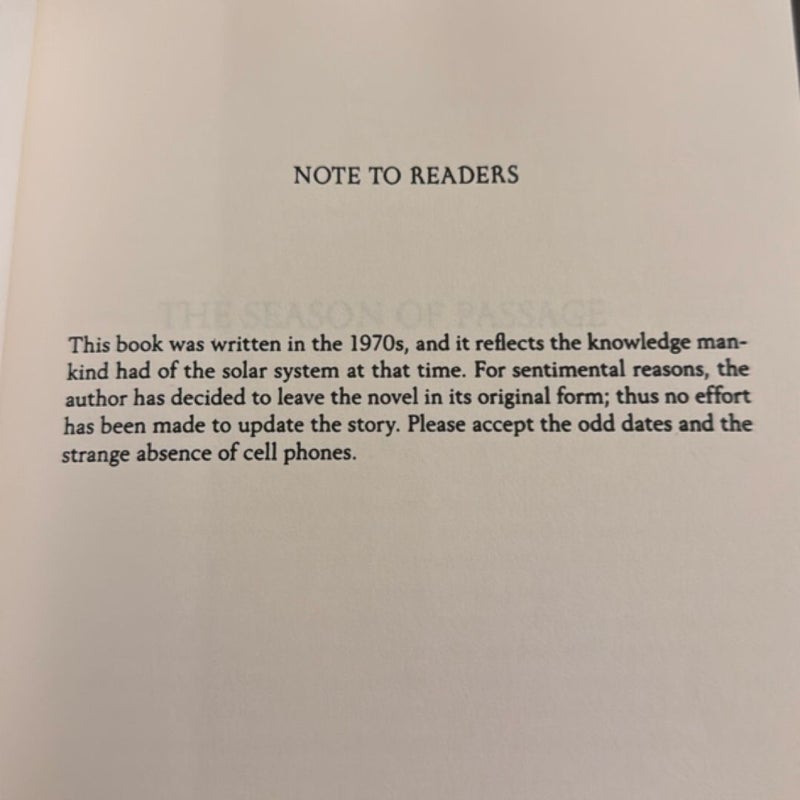 The Season of Passage