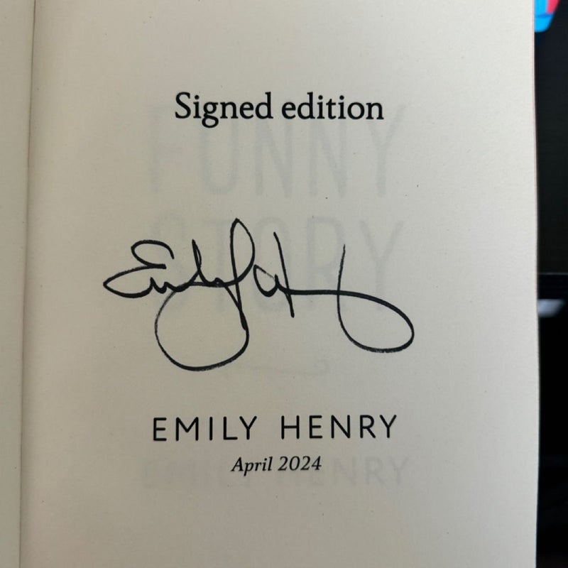 Emily Henry Sprayed Edges Signed Set 