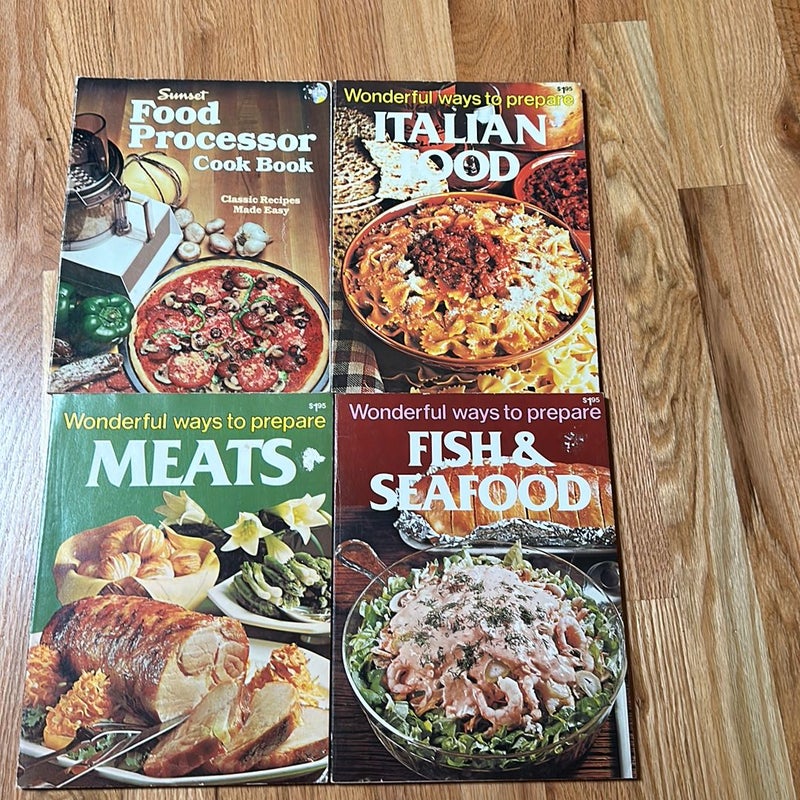 Lot of 4 paperback cookbooks 