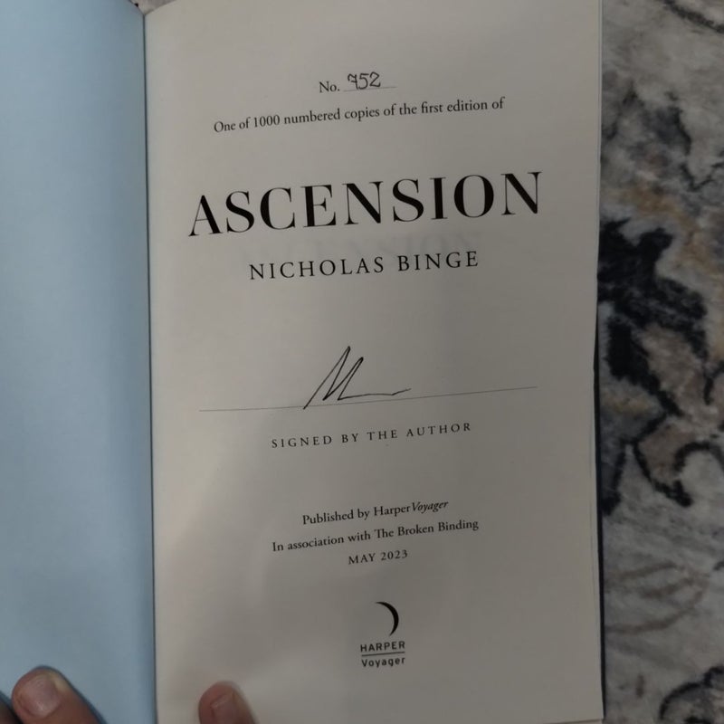 Ascension The Broken Binding Signed Limited Edition 