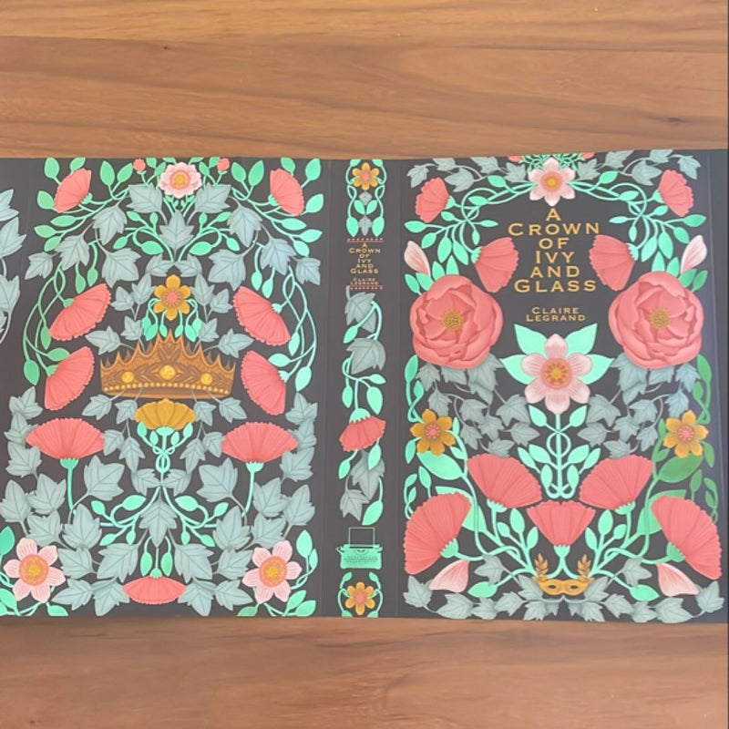 A Crown of Ivy and Glass Special Edition Reversible Dust Jacket (The Bookish Box)