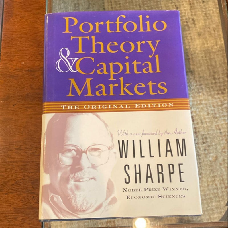 Portfolio Theory and Capital Markets