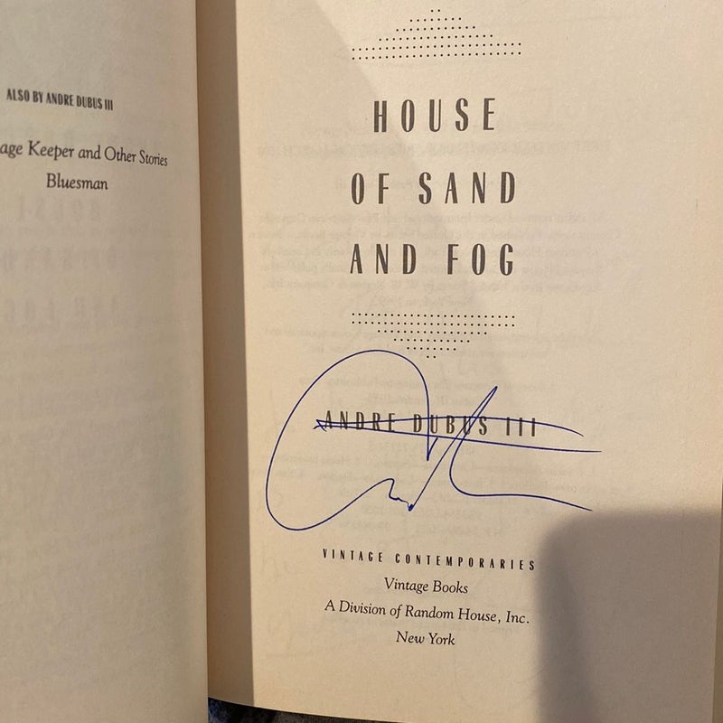 House of Sand and Fog—Signed