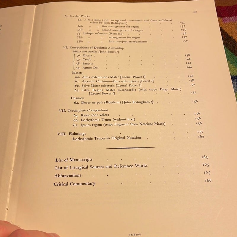 Musica Britannica: John Dunstable Complete Works (1953)