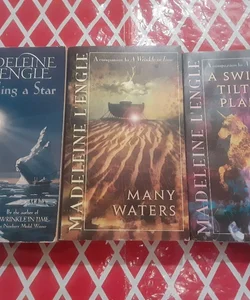 3 Madeleine L'Engle lot A Swiftly Tilting Planet, Many Waters, Troubling a Star