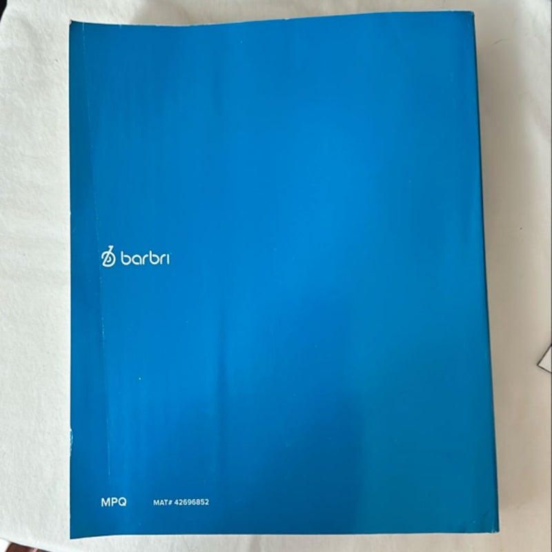 Inc. Staff of Barbri Multistate Performance Test Workbook July 2020 | February 2021 MPT