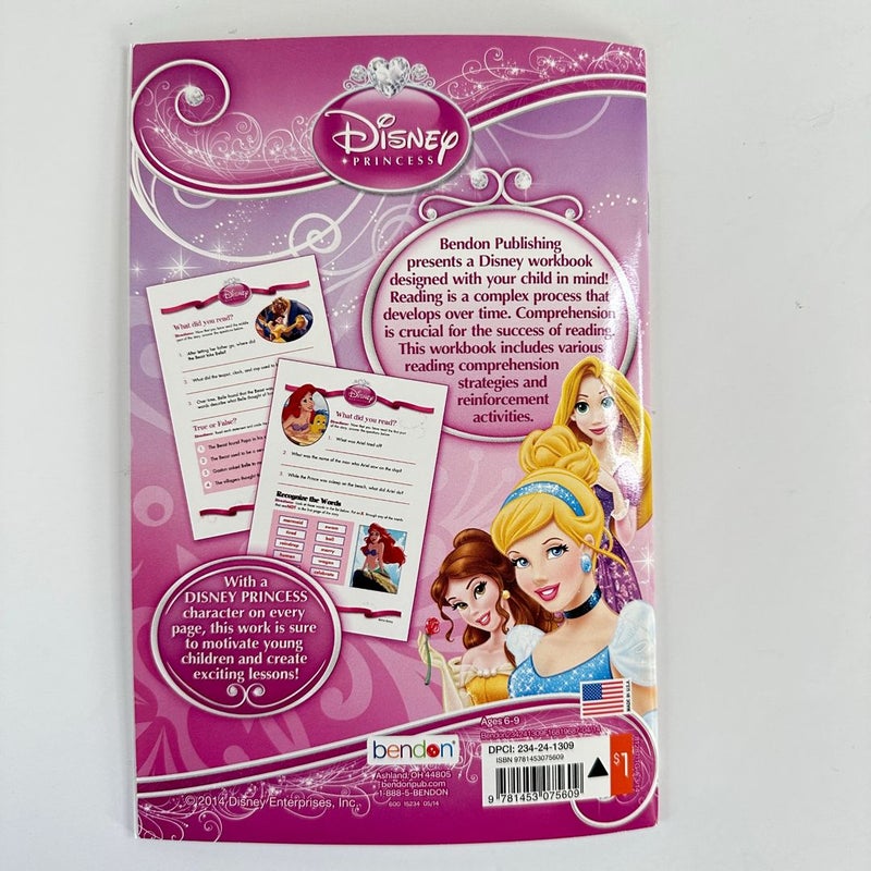 Bendon Disney Princess Reading Comprehension, Ages 6-9