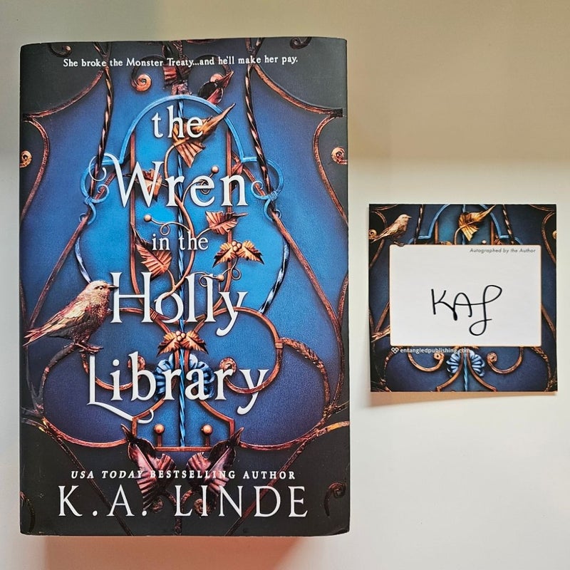 Signed - The Wren in the Holly Library - First Edition (Deluxe Limited Edition)