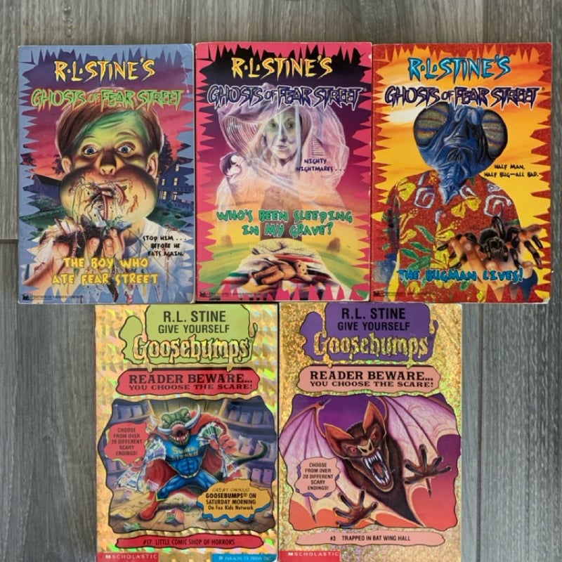 Vintage Goosebumps: Reader Beware, Ghosts Of Fear Street, 90s Teen Horror, R.L. Stine 